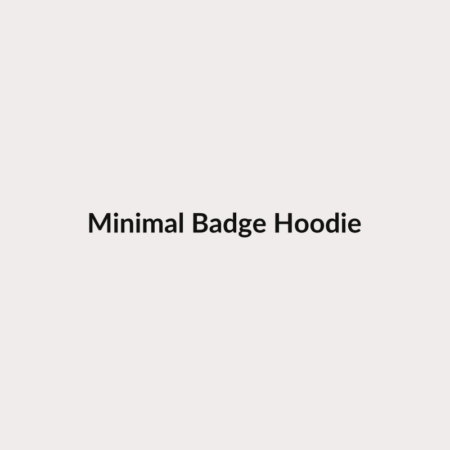 Minimal Badge Hoodie