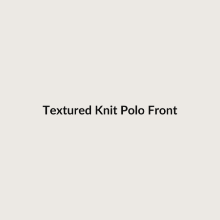 Textured Knit Polo
