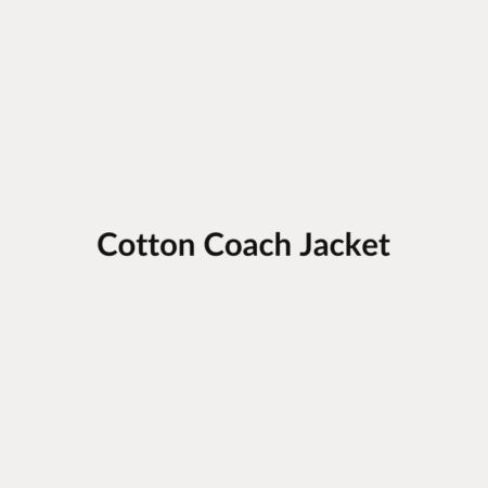 Cotton Coach Jacket