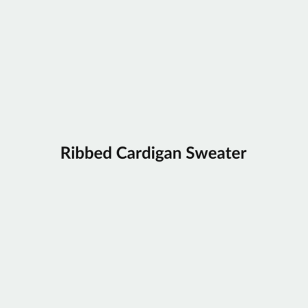 Ribbed Cardigan Sweater