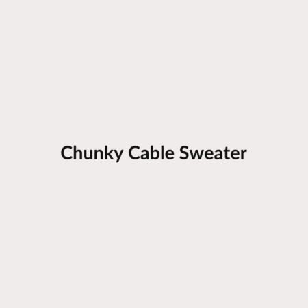 Chunky Cable Sweater