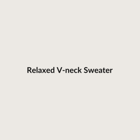 Relaxed V-neck Sweater