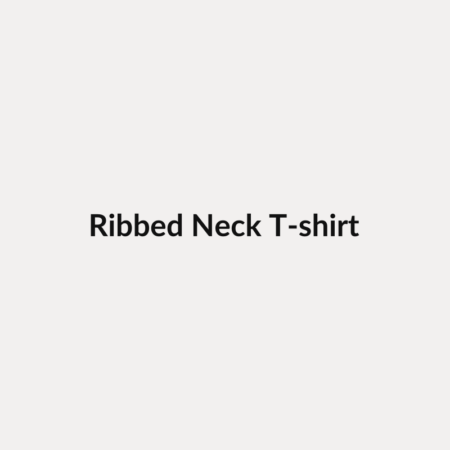 Ribbed Neck T-shirt