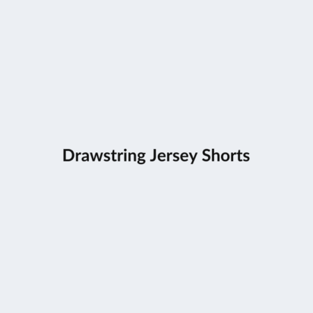 Drawstring Jersey Shorts