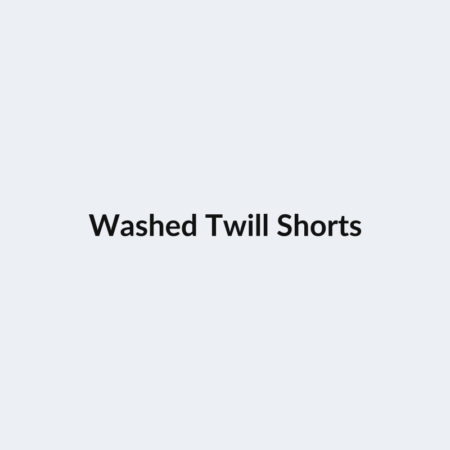 Washed Twill Shorts