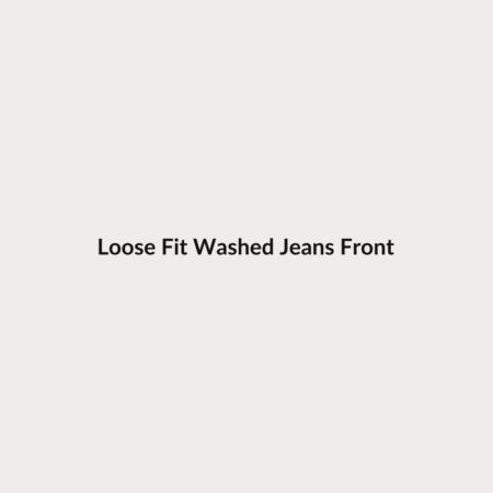 Loose Fit Washed Jeans