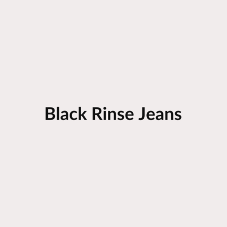 Black Rinse Jeans