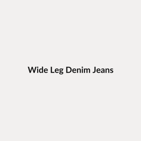 Wide Leg Denim Jeans