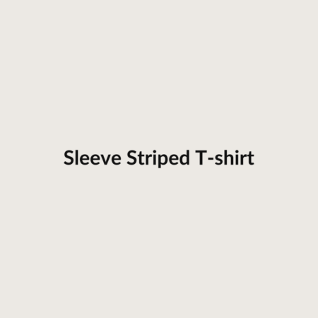 Sleeve Striped T-shirt