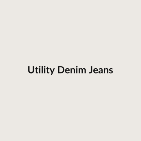 Utility Denim Jeans